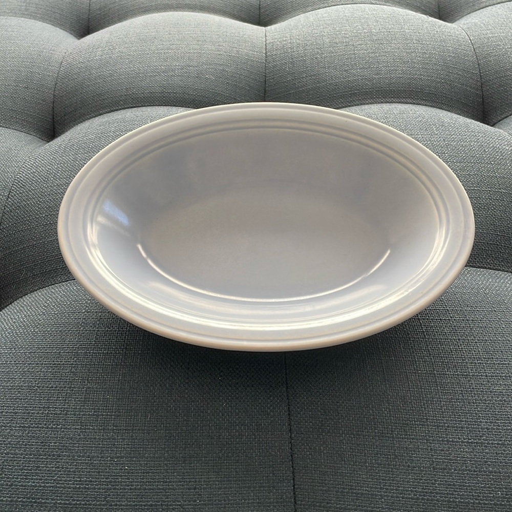 Vintage Modern California Light Blue Oval Serving Dish approx 7” x 10”